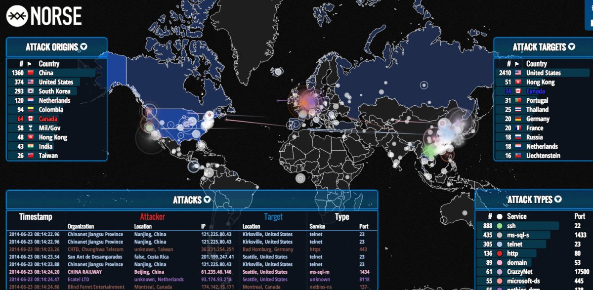 Watch the global hacking war in real time with a weirdly hypnotic&nbsp;map