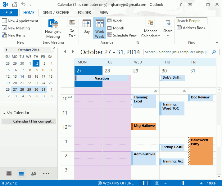 OutlookConditionalFormatting